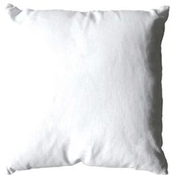 ENJOY HOME Coussin Déhoussable CHABY 100% Bachette Polyester - 40 X 40 Cm Uni BLANC