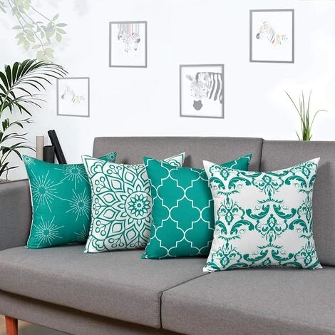 BEARSU Housses De Coussin Décoratif Moderne Taie D'oreiller Housse De Coussin Pour Chambre Chambre Canapé Chaise Voiture 20x20 Pouces 2 BEARSU Housses De Coussin Décoratif Moderne Taie D'oreiller Housse De Coussin Pour Chambre Chambre Canapé Chaise Voiture 20x20 Pouces – Image 2