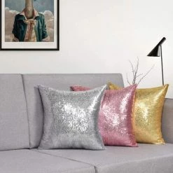 BEARSU Lot De 2 Taies D'oreiller Or Rose Paillettes Scintillantes Taies D'oreiller Sirène Paillettes Taies D'oreiller Housses De Coussin Taies D'oreiller Fête Décoration De Vacances 18 X 18 Pouces 7 BEARSU Lot De 2 Taies D'oreiller Or Rose Paillettes Scintillantes Taies D'oreiller Sirène Paillettes Taies D'oreiller Housses De Coussin Taies D'oreiller Fête Décoration De Vacances 18 X 18 Pouces -France Coussin et housse de coussin Soldes Boutique 35895590 3