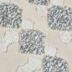 BEARSU Taie D'oreiller Tissée Boho Taie D'oreiller Capitonnée Tribale, Coussin Tissé à Glands Maroc Coussin Décoratif Taie D'oreiller De Ferme Pour Canapé, Voiture, Chaise, Gris Et Blanc (18 X 18 Pouces) -France Coussin et housse de coussin Soldes Boutique 35895833 5