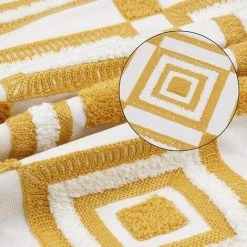 BEARSU Housse De Coussin De Broderie Jaune, Housses De Coussin D'oreillers Décoratifs Pour Voiture De Chaise De Canapé De Chambre, 18 X 18 Pouces 7 BEARSU Housse De Coussin De Broderie Jaune, Housses De Coussin D'oreillers Décoratifs Pour Voiture De Chaise De Canapé De Chambre, 18 X 18 Pouces -France Coussin et housse de coussin Soldes Boutique 35895846 3