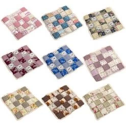 LangRay Coussins De Siège De Chaise Doux Et Confortables, Coussins De Chaise Carrés, Coussins De Chaise Chauds Pour Bureau à Domicile 40 * 40 Cm, Coton, 1103 -France Coussin et housse de coussin Soldes Boutique 35941013 3