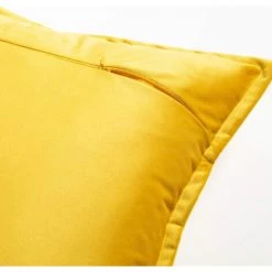 BETTERLIFE Housse De Coussin Décoratif En Velours Pour Canapé Et Lit, 2 Pcs Jaune, Taie D'oreiller Housses De Coussin Décor à La Maison 45 X 45 Cm -France Coussin et housse de coussin Soldes Boutique 36014883 3