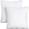 BETTERLIFE Bedding Coussins De Garnissage 50 X 50cm (Lot De 2) - Coussin à Recouvrir - Oreillers Intérieur - Rembourrage Coussins - Housse En Mélange De Coton (Blanc)
