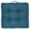 ATMOSPHERA, CRŽATEUR D'INTŽRIEUR Coussin De Sol "Dorian" 40x40cm Bleu Canard