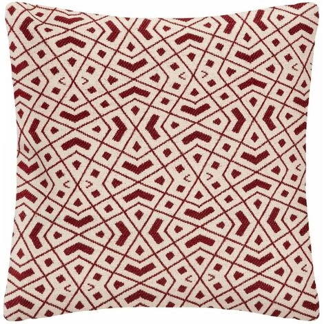 ATMOSPHERA, CRÉATEUR D'INTÉRIEUR Housse De Coussin 40x40 Cm Kalei - Rouge 1 ATMOSPHERA, CRÉATEUR D'INTÉRIEUR Housse De Coussin 40x40 Cm Kalei - Rouge