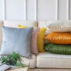 BEARSU Ashler Housses De Coussin Décoratif Avec Pompons Particules Douces Housses De Coussin Solides En Velours 12 X 20 Pour Canapé-lit Voiture, Lot De 2, Vert Pin Pierre 9 BEARSU Ashler Housses De Coussin Décoratif Avec Pompons Particules Douces Housses De Coussin Solides En Velours 12 X 20 Pour Canapé-lit Voiture, Lot De 2, Vert Pin Pierre -France Coussin et housse de coussin Soldes Boutique 36516191 5