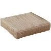 BEARSU Tatami Coussin De Sol Zafu Coussin De Méditation Pour Siège Naturel Coussin Respirant Respectueux De L'environnement Fabriqué à La Main Coussin De Siège Plat En Paille Tricotée/Coussin Futon En Paille Pour Yoga Zen 40 Cm (15,75 4,3 Pouces)