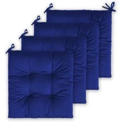 BRIDAY Set Coussins De Chaise De Jardin, Coussins De Siège 40x40cm Coussins De Chaise De Salle à Manger Patio Terrasse Jardin Extérieur - Décoration De Mobilier De Jardin (1 Pièce, Bleu) -France Coussin et housse de coussin Soldes Boutique 36690273 3