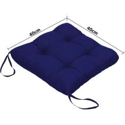 BRIDAY Set Coussins De Chaise De Jardin, Coussins De Siège 40x40cm Coussins De Chaise De Salle à Manger Patio Terrasse Jardin Extérieur - Décoration De Mobilier De Jardin (1 Pièce, Bleu) -France Coussin et housse de coussin Soldes Boutique 36690273 4