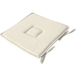 ENJOY HOME Galette Plate à Nouettes 40 X 40 Cm LOLA 100% Coton - BEIGE ECRU