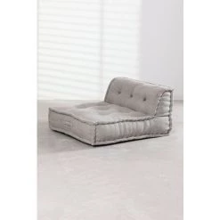 Ensemble Avec Canapé D'Angle Dhel + Canapé Central Dhel + Coussin Dhel SKLUM Coton - Gris Glacial -France Coussin et housse de coussin Soldes Boutique 36803780 4