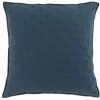 Paris Prix - Housse De Coussin "mellow" 40x40cm Bleu & Blanc