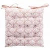 Paris Prix - Galette De Chaise Imprimé "art Chic" 40x40cm Rose