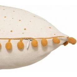 ATMOSPHERA FOR KIDS Coussin Déco Enfant "Pompons" 30x50cm Ocre -France Coussin et housse de coussin Soldes Boutique 36881025 3