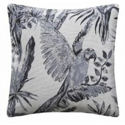 ATMOSPHERA, CRŽATEUR D'INTŽRIEUR Coussin Déco "Perroquet" 40x40cm Gris