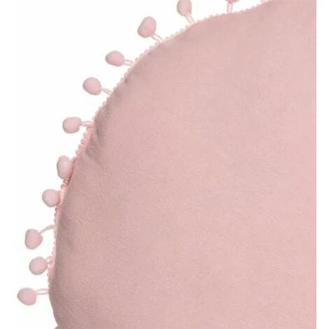 ATMOSPHERA FOR KIDS Coussin Déco Enfant "Pompons" 39cm Rose 2 ATMOSPHERA FOR KIDS Coussin Déco Enfant "Pompons" 39cm Rose – Image 2