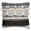 ATMOSPHERA, CRATEUR D'INTRIEUR Coussin Déco "Lurex" 45x45cm Noir & Blanc