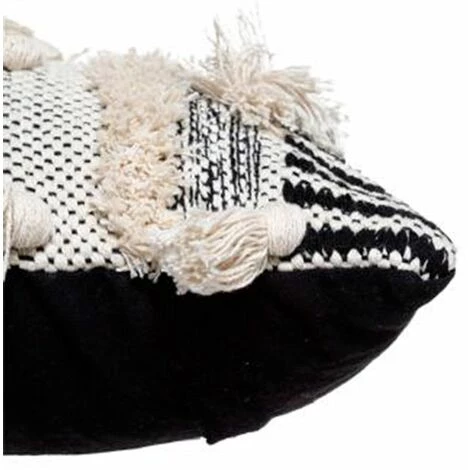 ATMOSPHERA, CRATEUR D'INTRIEUR Coussin Déco "Lurex" 45x45cm Noir & Blanc 4 ATMOSPHERA, CRATEUR D'INTRIEUR Coussin Déco "Lurex" 45x45cm Noir & Blanc – Image 4