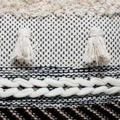 ATMOSPHERA, CRATEUR D'INTRIEUR Coussin Déco "Lurex" 45x45cm Noir & Blanc 9 ATMOSPHERA, CRATEUR D'INTRIEUR Coussin Déco "Lurex" 45x45cm Noir & Blanc -France Coussin et housse de coussin Soldes Boutique 36891413 5