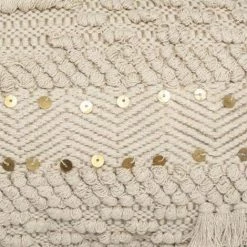 ATMOSPHERA, CRATEUR D'INTRIEUR Coussin Déco "Jute & Sequins" 30x50cm Ivoire 7 ATMOSPHERA, CRATEUR D'INTRIEUR Coussin Déco "Jute & Sequins" 30x50cm Ivoire -France Coussin et housse de coussin Soldes Boutique 36891422 4