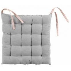 Paris Prix - Galette De Chaise "initia" 40x40cm Rose & Gris 7 Paris Prix - Galette De Chaise "initia" 40x40cm Rose & Gris -France Coussin et housse de coussin Soldes Boutique 36891635 3