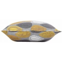 Paris Prix - Coussin Déco "palpito" 60x60cm Jaune & Anthracite -France Coussin et housse de coussin Soldes Boutique 36891688 3