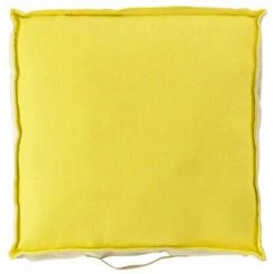 Paris Prix - Coussin De Sol Jute "belita" 45x45cm Jaune -France Coussin et housse de coussin Soldes Boutique 36892488 3