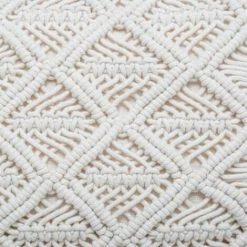 ATMOSPHERA, CRŽATEUR D'INTŽRIEUR Coussin Déco Macramé "Idylle Folk" 30x50cm Ivoire -France Coussin et housse de coussin Soldes Boutique 36895383 3