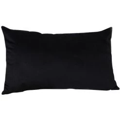 TRIOMPHE Lot De 2 Housse De Coussin 30x50cm Décoratif Canapé En Chenille Housses Coussin Decoration Chambre Carré Couleur Uni Pour Chaise,Voiture,Bureau, Noir -France Coussin et housse de coussin Soldes Boutique 37009618 4
