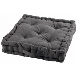 Paris Prix - Coussin De Sol Déco "panama" 45x45cm Ardoise