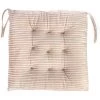 TIGA Coussins D'assise De Chaise Coussin Carré 40cm Lightcoffee