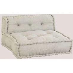 Canapé Central Pour Canapé Modulable En Coton Dhel SKLUM Coton - Gris Glacial