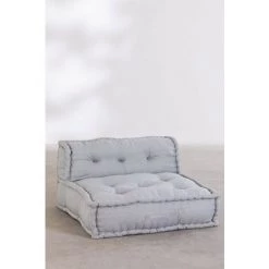 Canapé Central Pour Canapé Modulable En Coton Dhel SKLUM Coton - Gris Glacial -France Coussin et housse de coussin Soldes Boutique 37465425 3