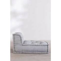 Canapé Central Pour Canapé Modulable En Coton Dhel SKLUM Coton - Gris Glacial -France Coussin et housse de coussin Soldes Boutique 37465425 4