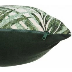 ATMOSPHERA, CRÉATEUR D'INTÉRIEUR Housse De Coussin Jacquard 40x40 Cm Tropic - Vert -France Coussin et housse de coussin Soldes Boutique 37657191 3