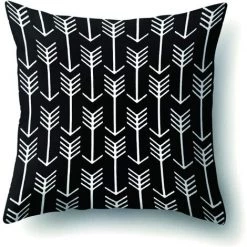 BETTERLIFE Taie D'oreiller Géométrique Super Doux Pour Canapé-lit Canapé Coussin Housse De Coussin Maison Décoratif 45X45cm,Set De 6 (Motif Noir Et Blanc) -France Coussin et housse de coussin Soldes Boutique 37660741 5