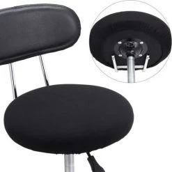 BARES Tabouret De Bar Rond Couvre Tabouret Lavable Coussin Housse élastique Chaise De Bar Couvre Pour Chaise 14-17 Pouces (noir, 4) 9 BARES Tabouret De Bar Rond Couvre Tabouret Lavable Coussin Housse élastique Chaise De Bar Couvre Pour Chaise 14-17 Pouces (noir, 4) -France Coussin et housse de coussin Soldes Boutique 37669740 5