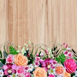 AG ART Coussin A Motif A Fleurs Dessous - 45 Cm X 45 Cm - Multicolor