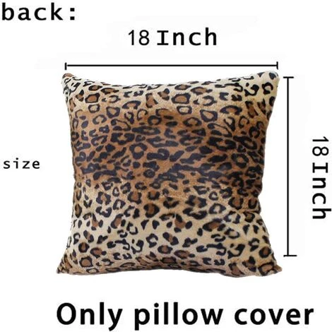 BARES 20x20 Pouces Animal Sauvage Peau De Léopard Doux Taies D'oreiller 2 Pièces Housse De Coussin Pour Enfants Canapé Maison Doux En Peluche Guépard Taies D'oreiller Peau D'animal Housse De Coussin 2 BARES 20x20 Pouces Animal Sauvage Peau De Léopard Doux Taies D'oreiller 2 Pièces Housse De Coussin Pour Enfants Canapé Maison Doux En Peluche Guépard Taies D'oreiller Peau D'animal Housse De Coussin – Image 2