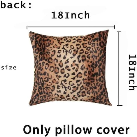 BARES 20x20 Pouces Animal Sauvage Peau De Léopard Doux Taies D'oreiller 2 Pièces Housse De Coussin Pour Enfants Canapé Maison Doux En Peluche Guépard Taies D'oreiller Peau D'animal Housse De Coussin 2 BARES 20x20 Pouces Animal Sauvage Peau De Léopard Doux Taies D'oreiller 2 Pièces Housse De Coussin Pour Enfants Canapé Maison Doux En Peluche Guépard Taies D'oreiller Peau D'animal Housse De Coussin – Image 2