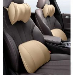 ASUPERMALL Coussin De Dos En Mousse A Memoire De Forme D'Oreiller De Soutien Lombaire De Siege De Voiture Pour Le Soulagement De La Douleur A La Taille Et Aux Hanches, Noir - Black -France Coussin et housse de coussin Soldes Boutique 38397385 5