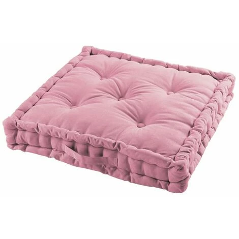 Paris Prix - Coussin De Sol Déco "panama" 60x60cm Rose Dragée 1 Paris Prix - Coussin De Sol Déco "panama" 60x60cm Rose Dragée