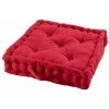 Paris Prix - Coussin De Sol Déco "panama" 45x45cm Rouge