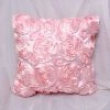 ECHOO 1x Oreiller Décoratif En Polyester Housse D'oreiller Environ 45 * 45cm Imitation Roses En Fleurs Forme Housse De Coussin Design, Accessoires De Maison Pour Décorer Un Canapé-lit Ou Une Voiture, Rose