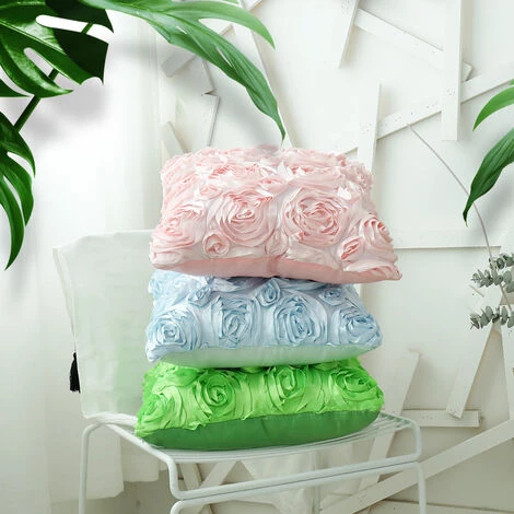 ECHOO 1x Oreiller Décoratif En Polyester Housse D'oreiller Environ 45 * 45cm Imitation Roses En Fleurs Forme Housse De Coussin Design, Accessoires De Maison Pour Décorer Un Canapé-lit Ou Une Voiture, Rose 4 ECHOO 1x Oreiller Décoratif En Polyester Housse D'oreiller Environ 45 * 45cm Imitation Roses En Fleurs Forme Housse De Coussin Design, Accessoires De Maison Pour Décorer Un Canapé-lit Ou Une Voiture, Rose – Image 4