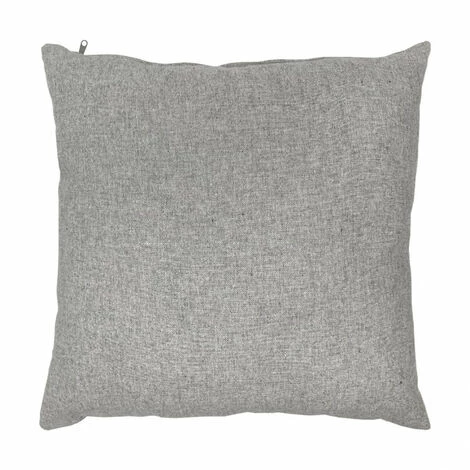 MEUBLETMOI Coussin Chambray En Polyester Gris Clair 45 X 45 Cm - BES 4841 - Gris 1 MEUBLETMOI Coussin Chambray En Polyester Gris Clair 45 X 45 Cm - BES 4841 - Gris