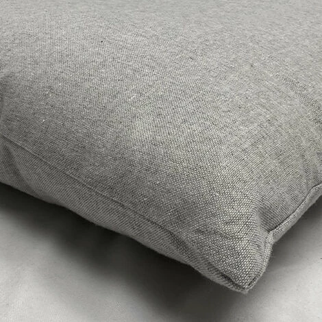 MEUBLETMOI Coussin Chambray En Polyester Gris Clair 45 X 45 Cm - BES 4841 - Gris 3 MEUBLETMOI Coussin Chambray En Polyester Gris Clair 45 X 45 Cm - BES 4841 - Gris – Image 3