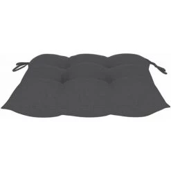 HAPPYSHOPPING Coussins De Chaise 2 Pcs Anthracite 40x40x7 Cm Tissu -France Coussin et housse de coussin Soldes Boutique 39442047 4