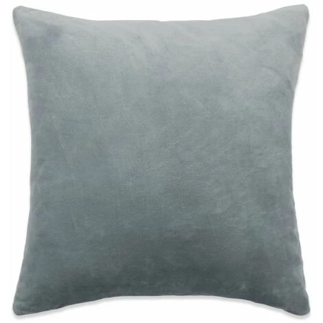 HAPPYSHOPPING Housse De Coussin 4 Pcs Velours 50 X 50 Cm Gris 4 HAPPYSHOPPING Housse De Coussin 4 Pcs Velours 50 X 50 Cm Gris – Image 4